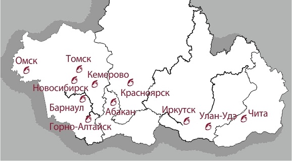 Покажи на карте где находится омск. Омск и Томск на карте. Томск на карте России.