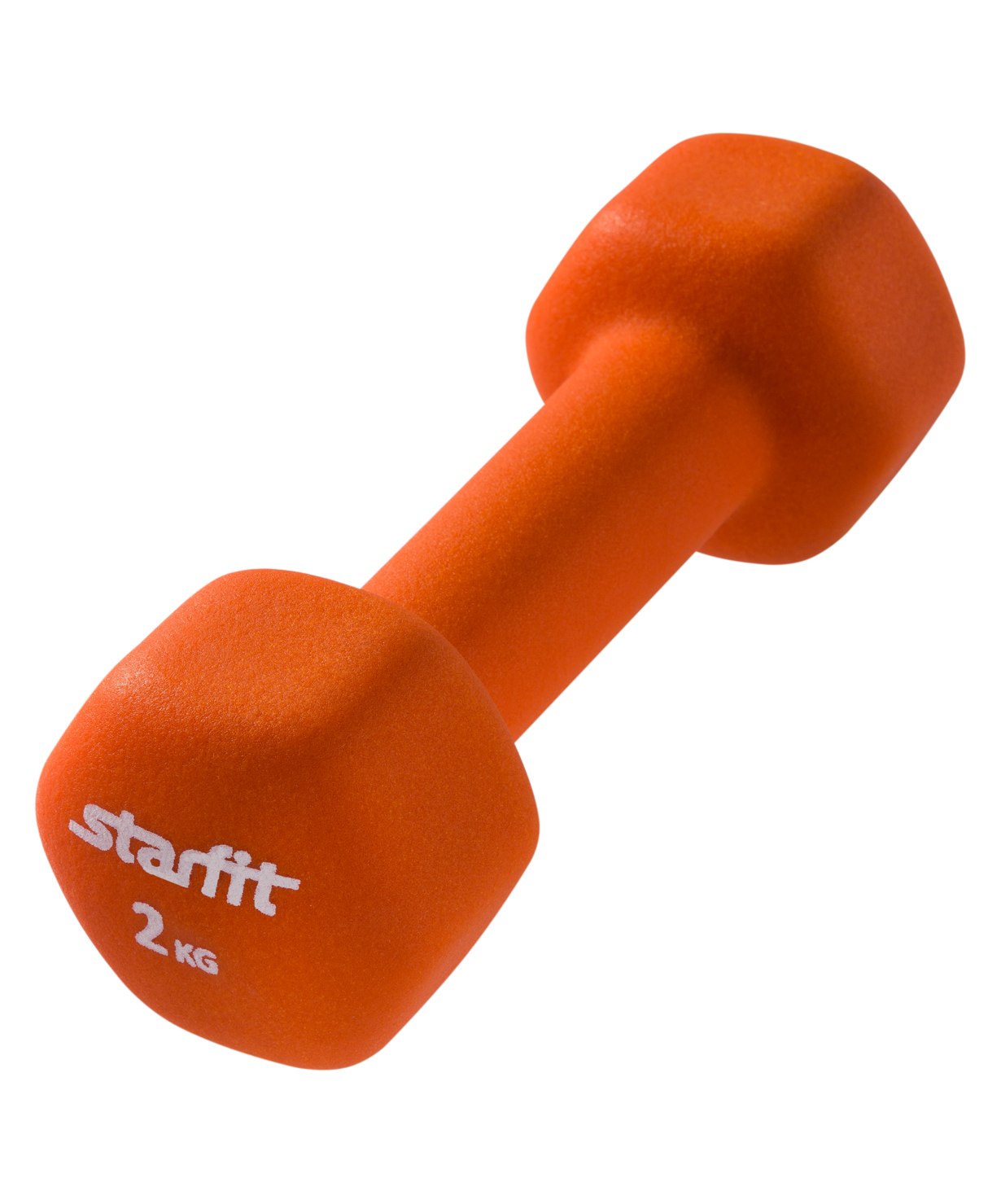 Гантель неопреновая StarFit DB-201 2 кг, оранжевая