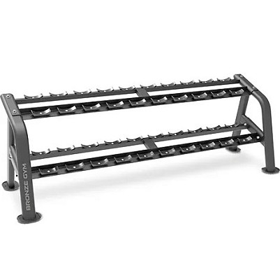 Стойка для гантелей профессиональная BRONZE GYM BR-1025, (10 пар)