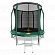 Батут премиум ARLAND 8FT с внутренней страховочной сеткой и лестницей (Dark green)